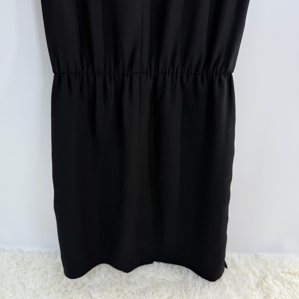 Banana Republic Black Dress Sleeveless Mesh Detail Casual Size 6 LBD Boho Chic - Picture 14 of 16